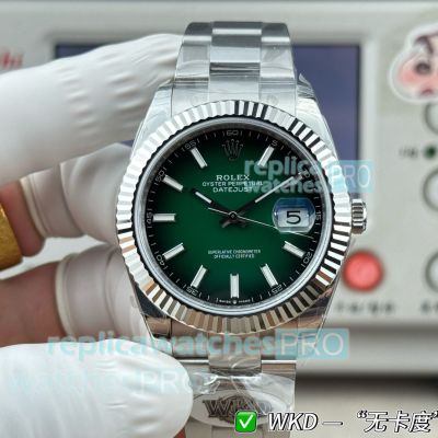WKD Factory Swiss Replica Rolex Datejust II Gradient Green Dial 904L Steel Oyster Watch 